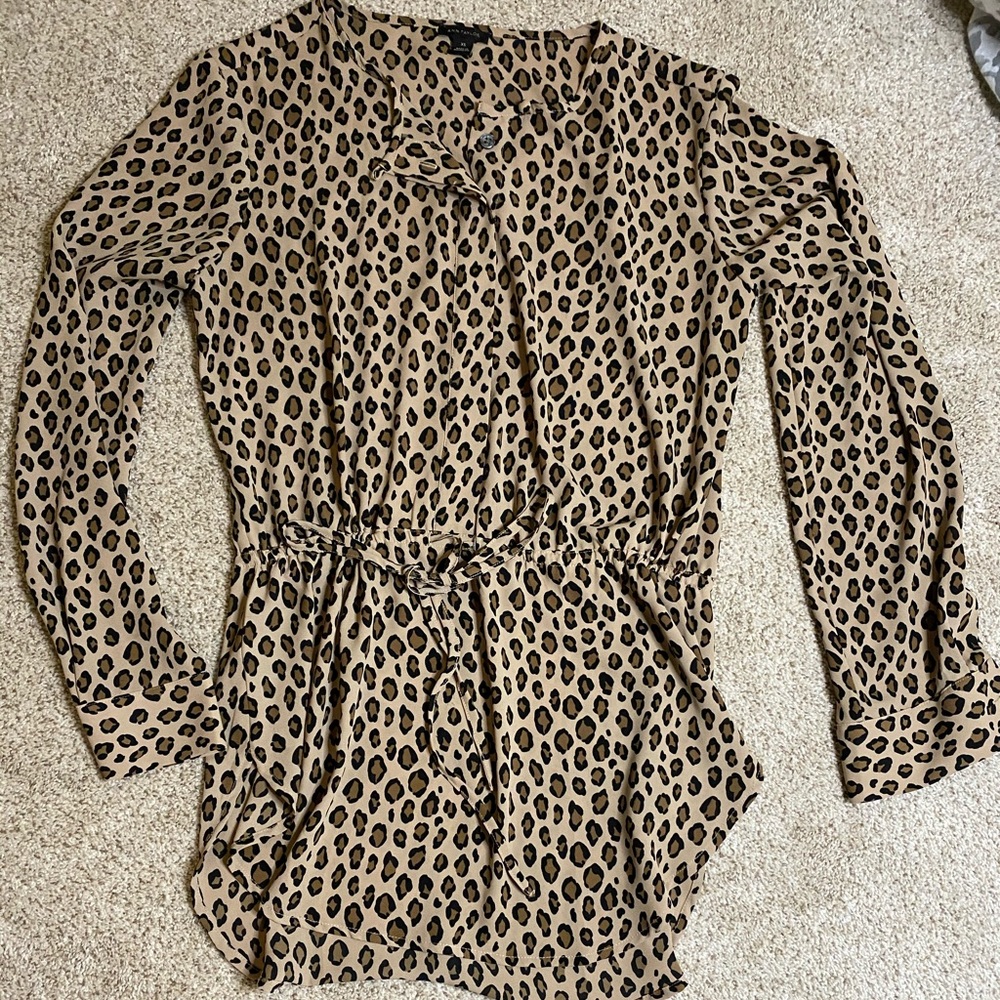 Cheetah print Ann Taylor top